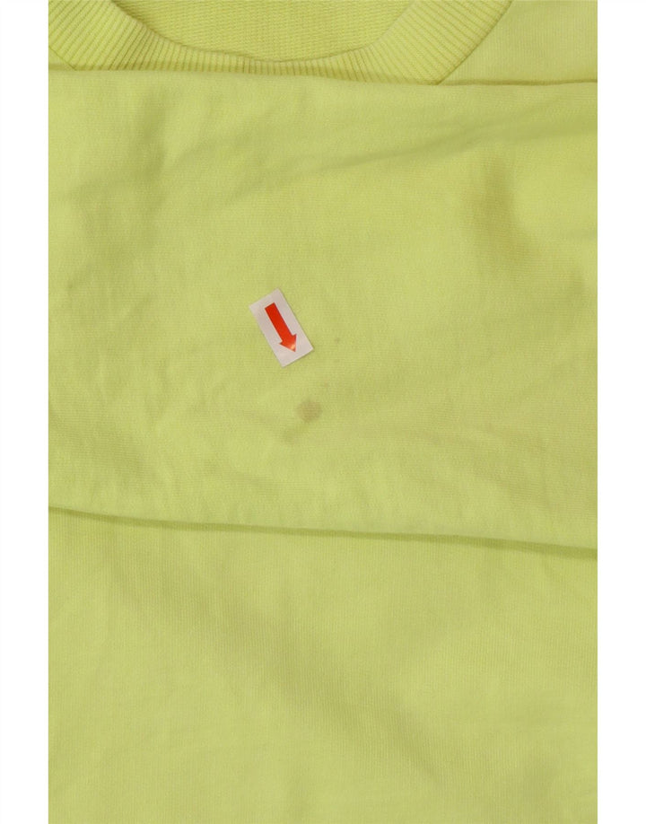 FREDDY Womens Top Long Sleeve UK 8 Small  Yellow Cotton