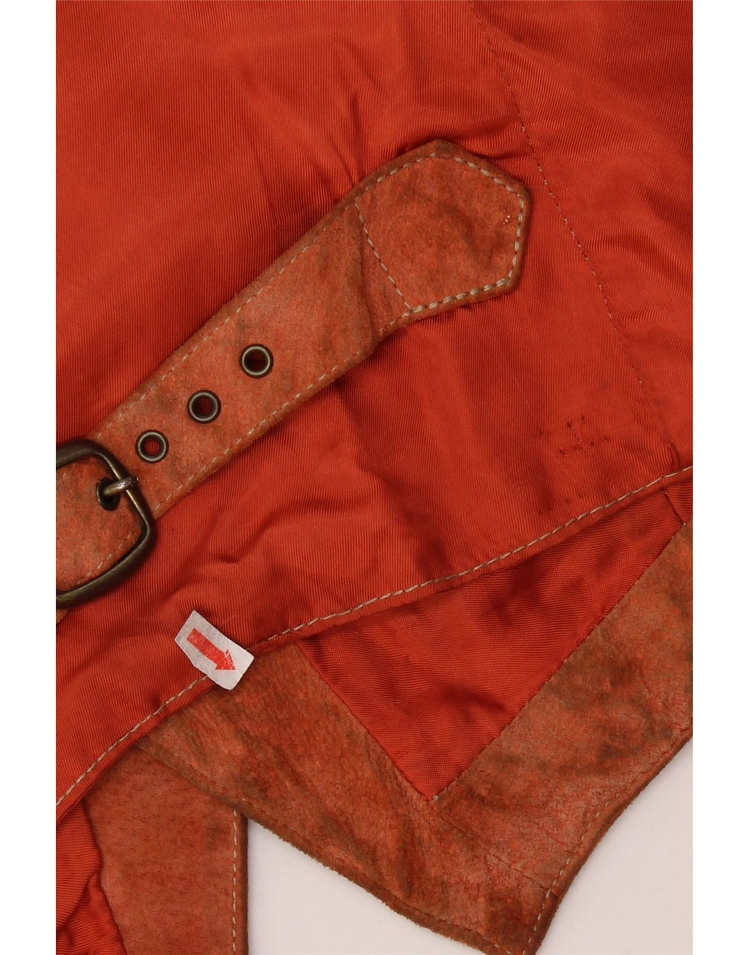 Vintage Mens Suede Waistcoat Small Brown Leather