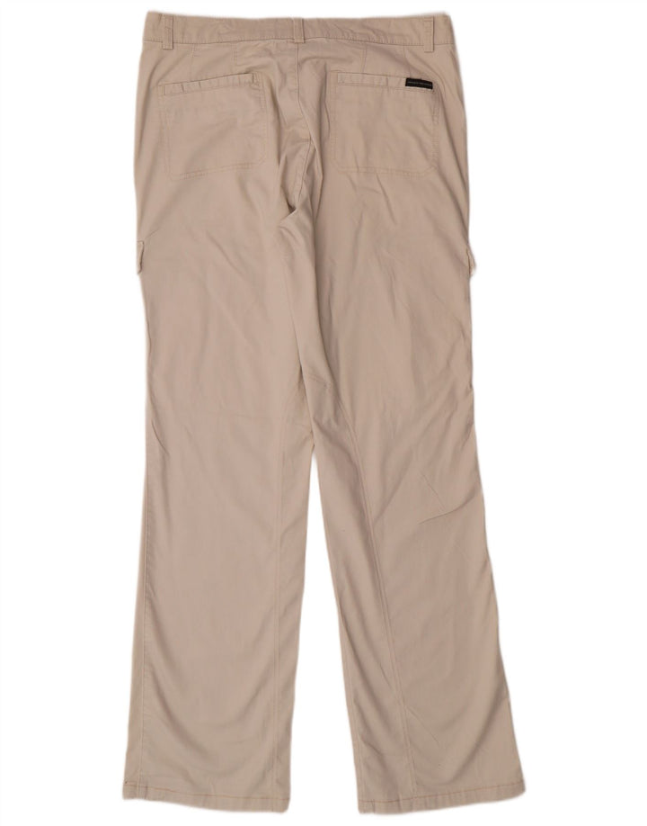 Sergio Tacchini Mens Bootcut Cargo Trousers W36 L32 Beige Cotton