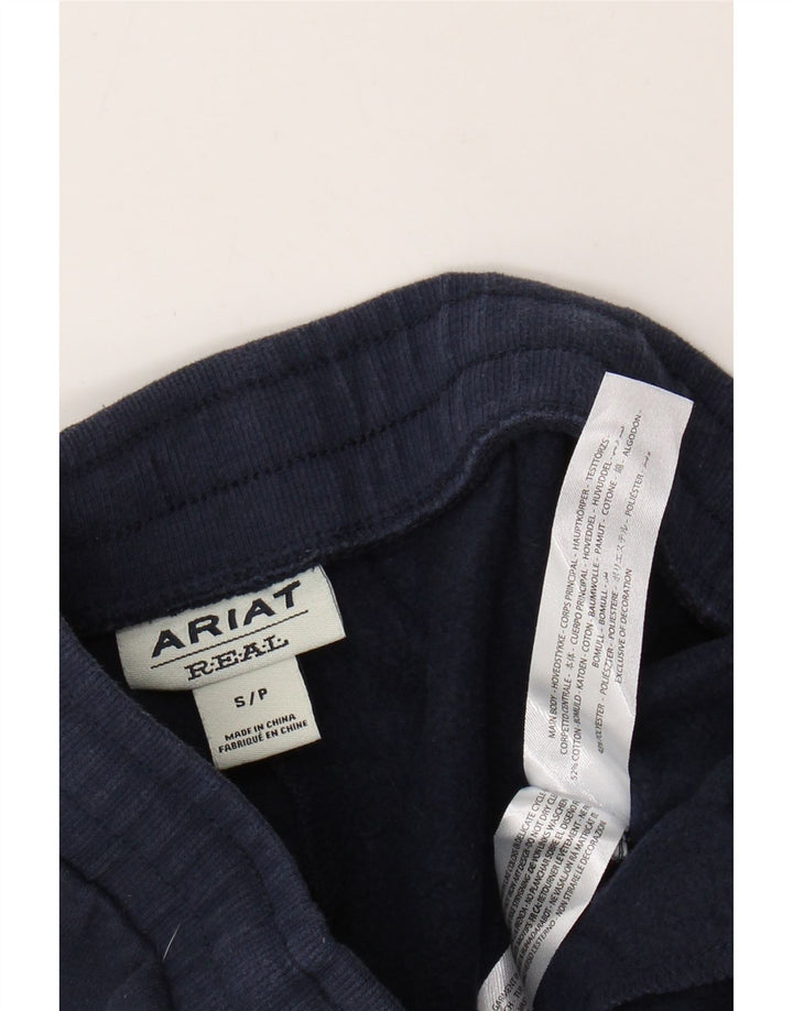 ARIAT Womens Graphic Tracksuit Trousers Joggers UK 10 Small  Navy Blue
