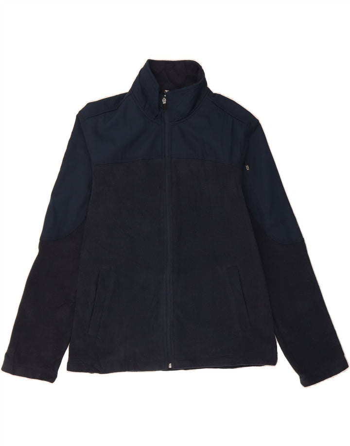 STARTER Mens Fleece Jacket UK 38/40 Medium Navy Blue Polyester Vintage Starter and Second-Hand Starter from Messina Hembry 