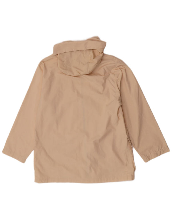 Vintage Womens Hooded Utility Jacket UK 12 Medium Beige