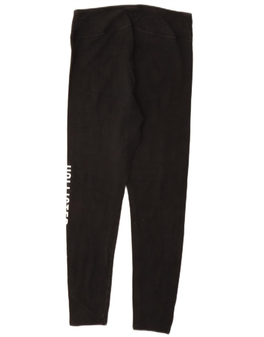 HOLLISTER Womens Graphic Leggings UK 14 Large  Black Cotton