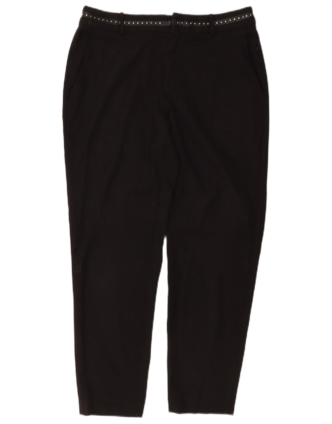 Guess Womens Slim Chino Trousers UK 16 Large  Black