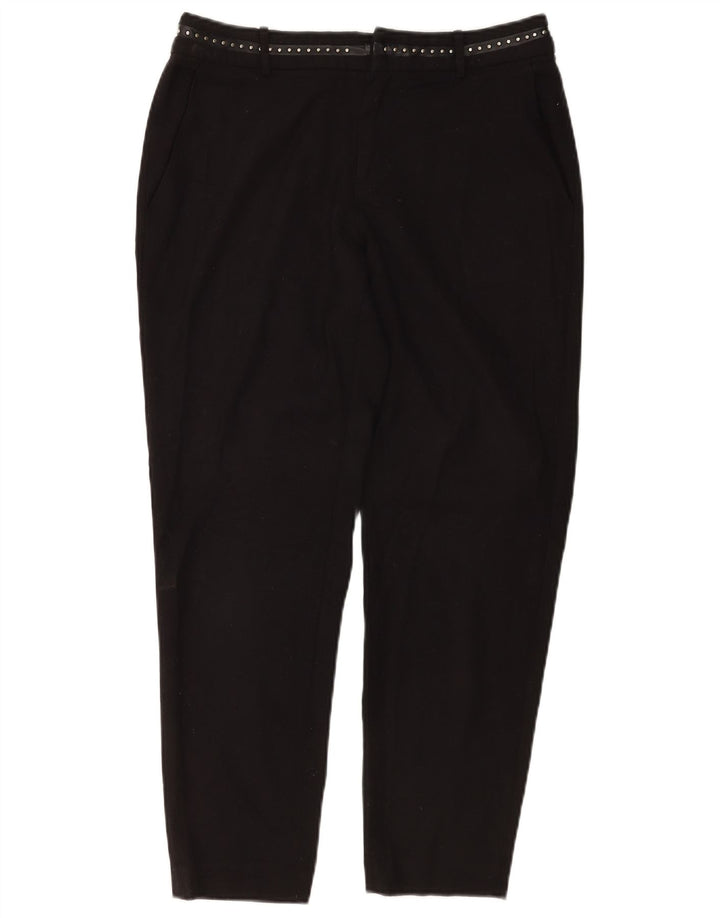 Guess Womens Slim Chino Trousers UK 16 Large  Black