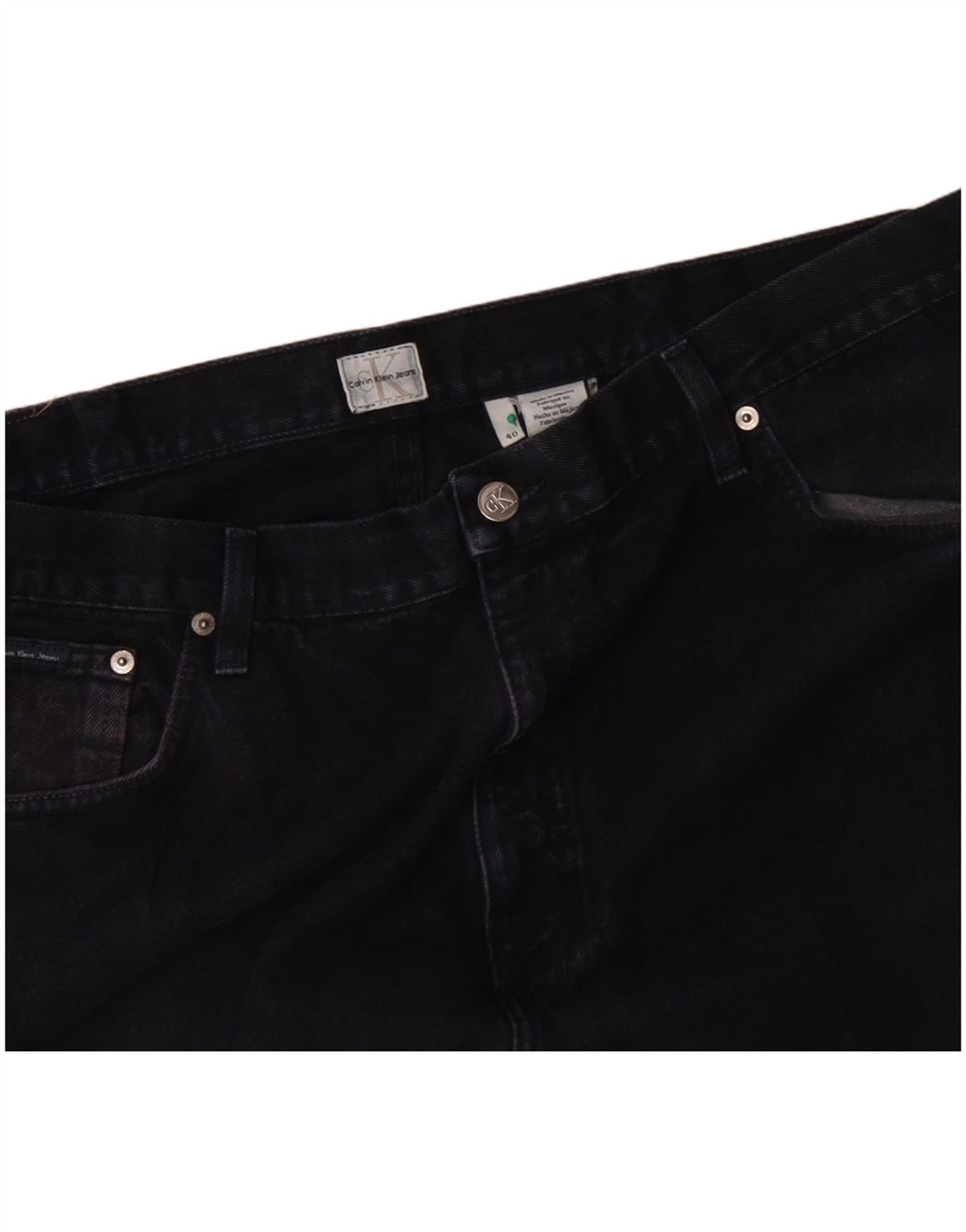 CALVIN KLEIN Mens Loose Jeans W40 L27 Navy Blue Cotton