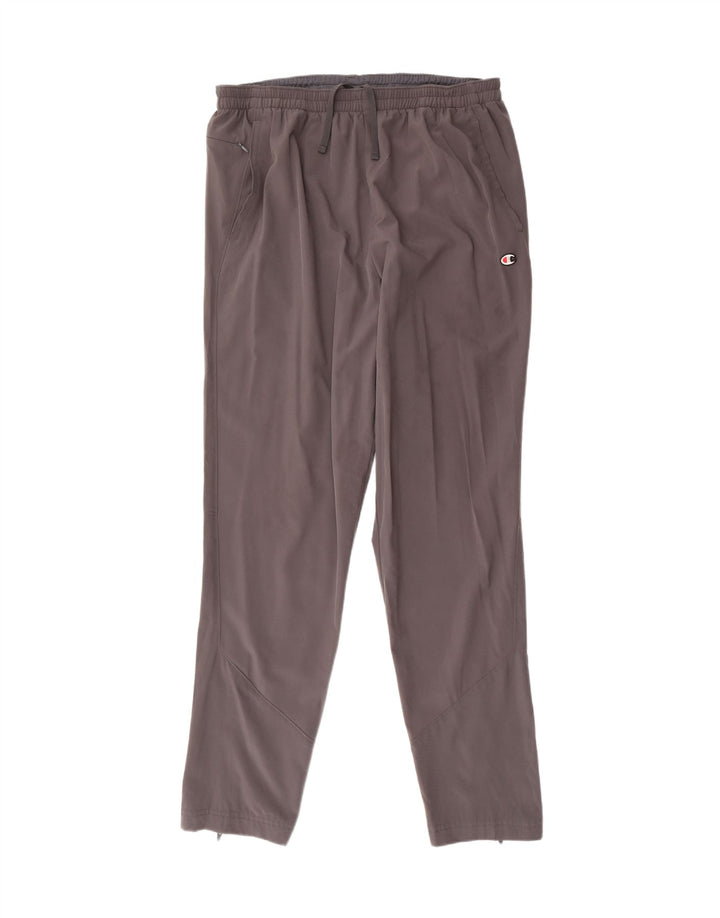 CHAMPION Mens Tracksuit Trousers Large  Grey Polyester