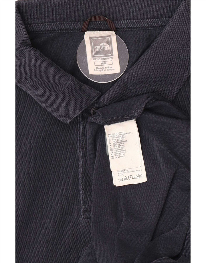 The North Face Mens Polo Shirt Medium Navy Blue Cotton