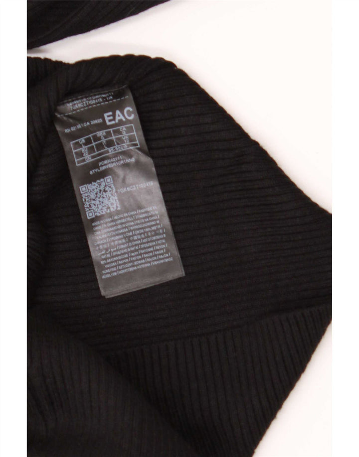 Guess Womens Off Shoulder Top UK 12 Medium Black Rayon