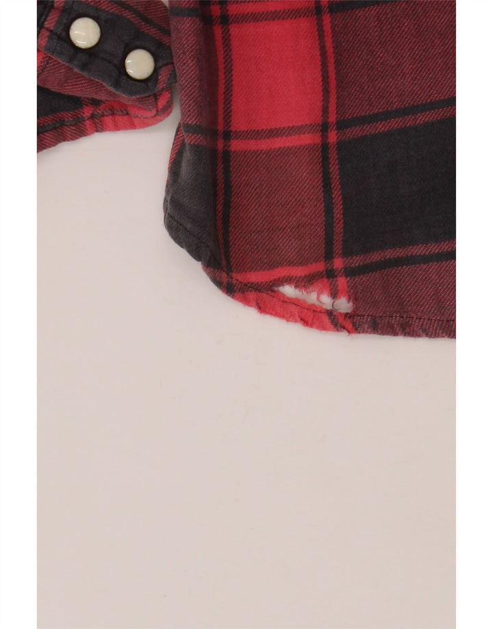 LEVI'S Mens Flannel Shirt Medium Red Check Cotton