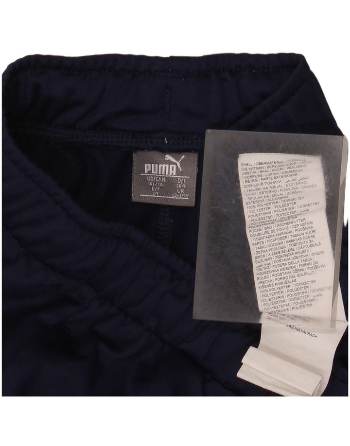 Puma Boys Tracksuit Trousers 13-14 Years  Navy Blue Polyester