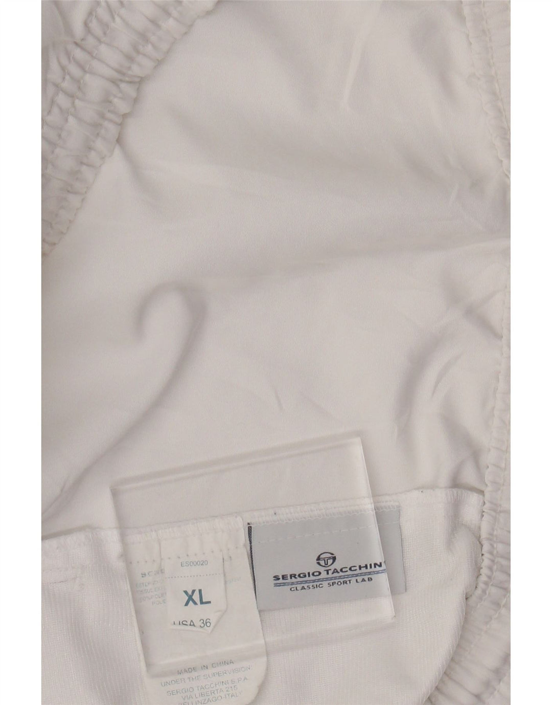 SERGIO TACCHINI Mens Sport Shorts XL  White Polyester