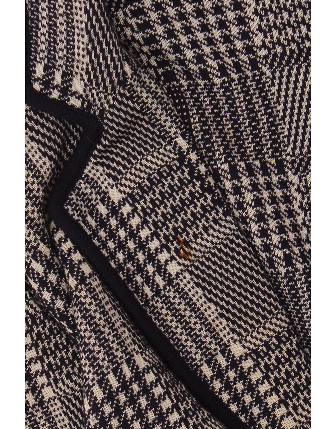 VALENTINO Womens Miss V Blazer Jacket IT 48 XL Navy Blue Houndstooth