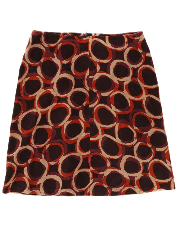 HOBBS Womens A-Line Skirt UK 16 Large W34 Multicoloured Polka Dot Cotton