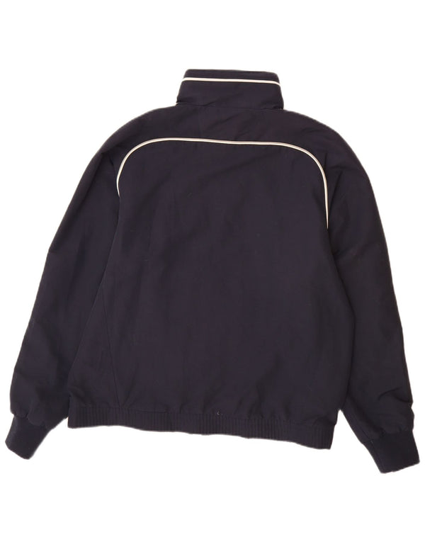 CHAMPION Mens Tracksuit Top Jacket Medium Navy Blue Colourblock Polyester