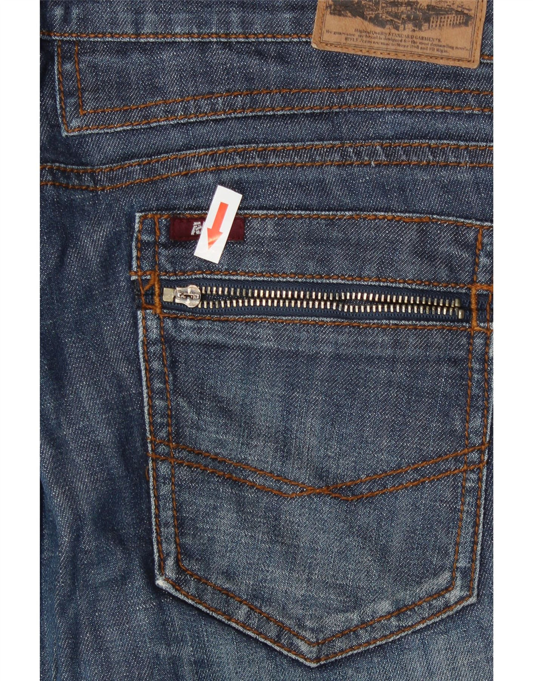 Rifle Womens Slim Jeans W30 L35 Blue Cotton