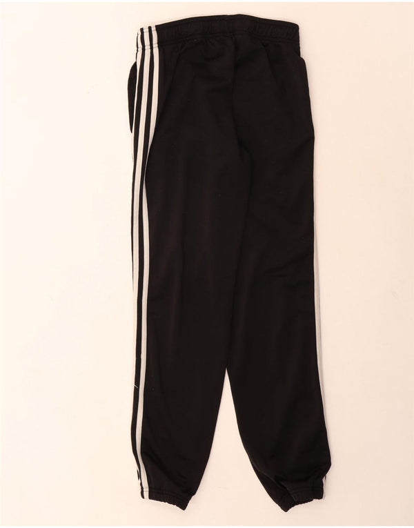 Adidas Boys Tracksuit Trousers Joggers 11-12 Years Black Polyester