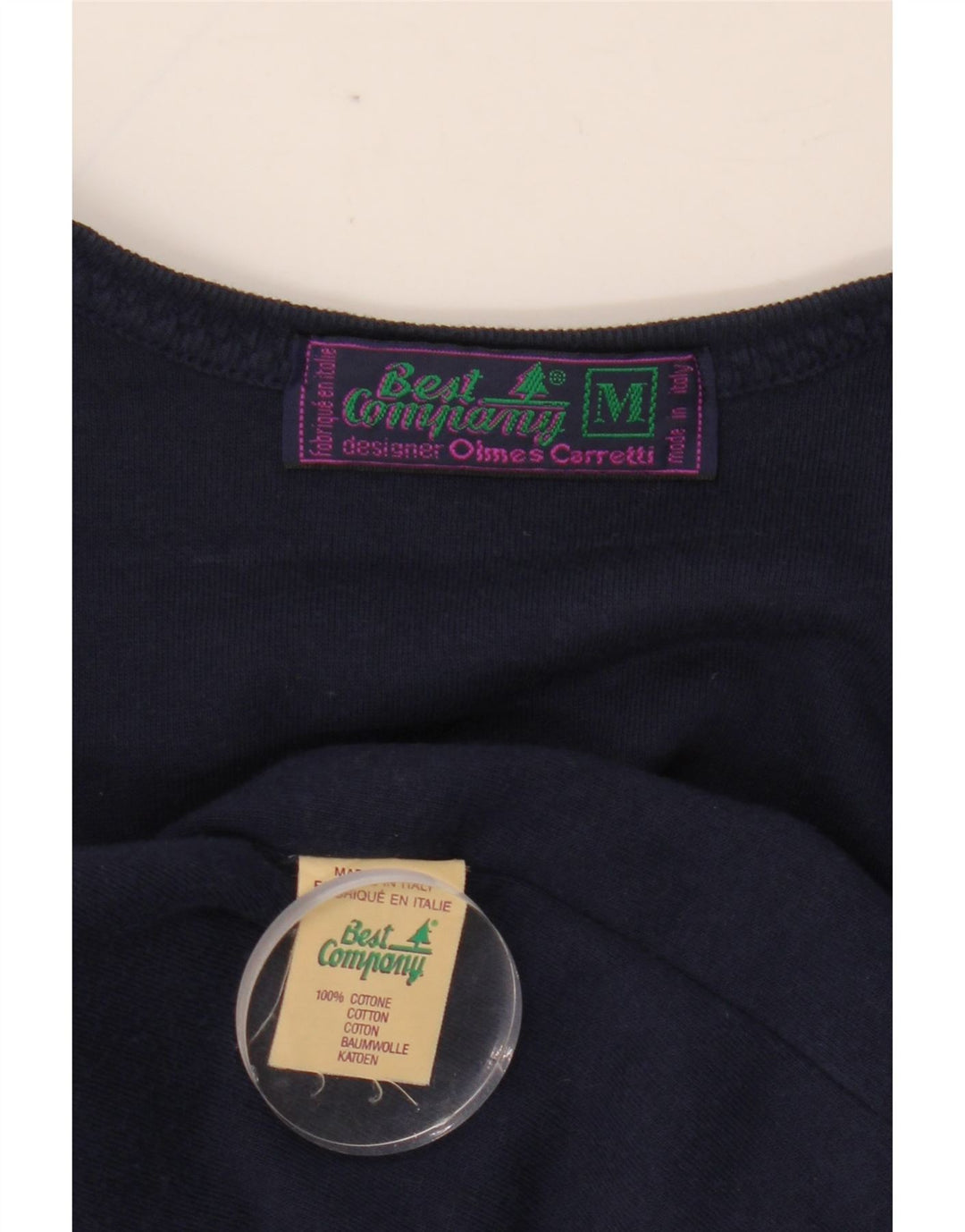 BEST COMPANY Womens Crop Cardigan Top UK 14 Medium Navy Blue Floral