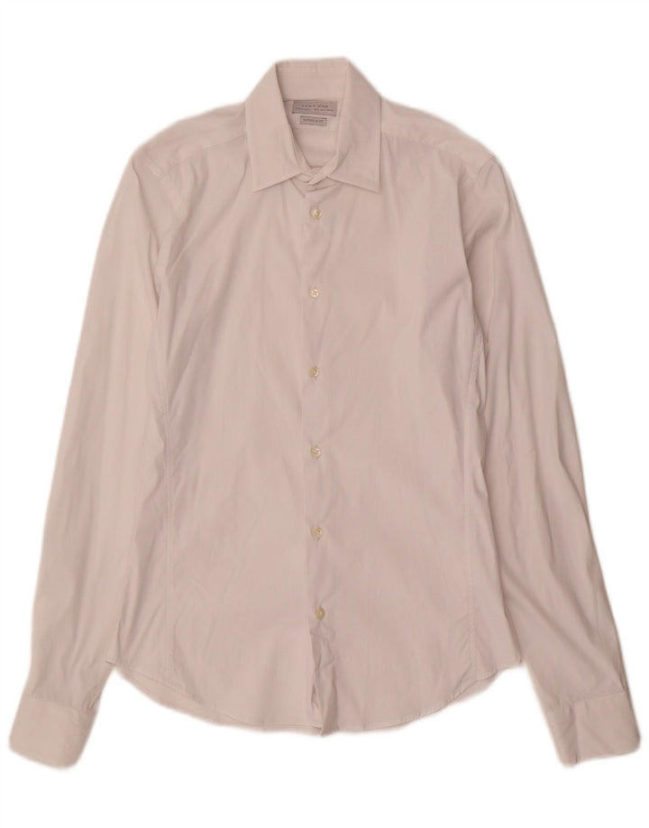 Zara Mens Super Slim Fit Shirt Small White