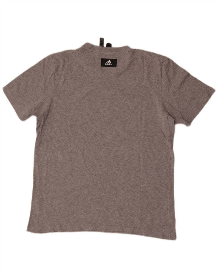 Adidas Mens Graphic T-Shirt Top Medium Grey