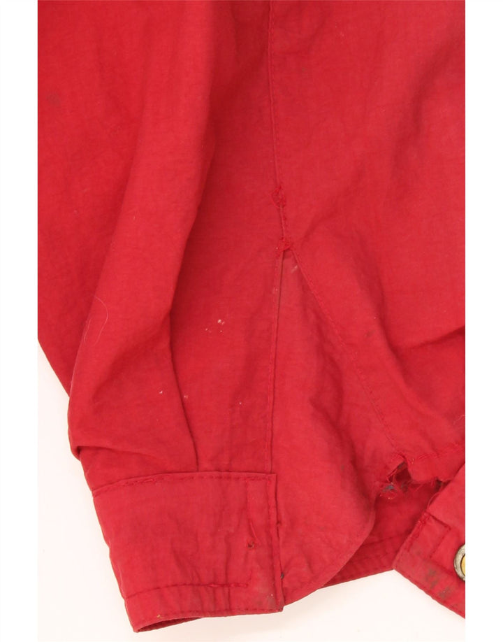 VINTAGE Mens Windbreaker Jacket UK 40 Large Red Polyamide Vintage Vintage and Second-Hand Vintage from Messina Hembry 
