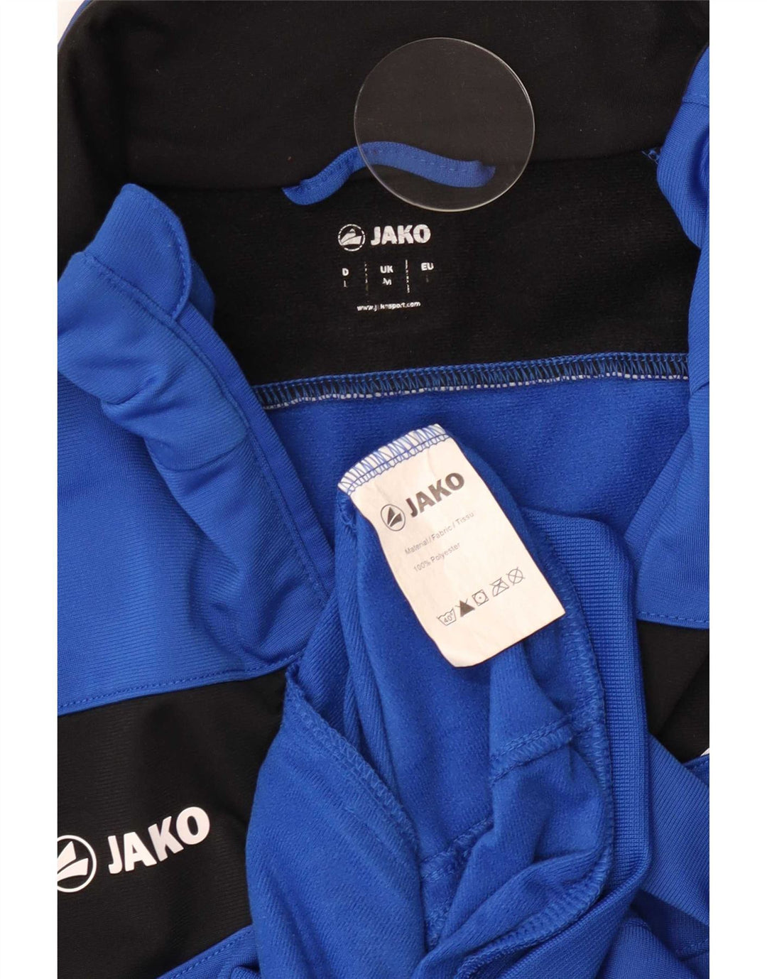 Jako Mens Graphic Tracksuit Top Jacket Medium Blue Colourblock Polyester