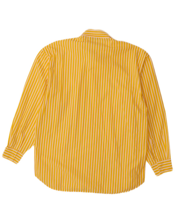 VINTAGE Mens Shirt IT 48 Medium Yellow Striped