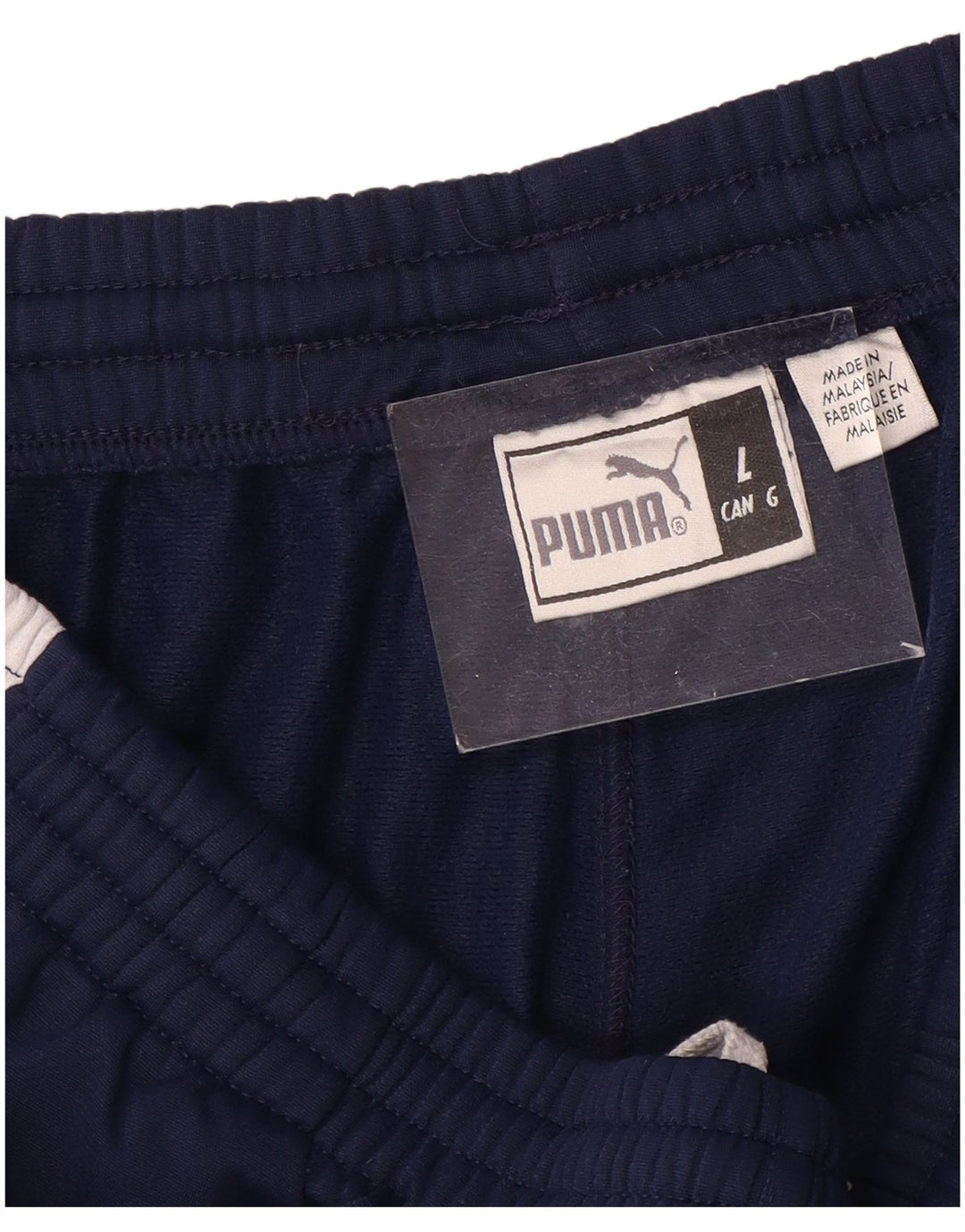 PUMA Mens Tracksuit Trousers Large  Navy Blue Colourblock