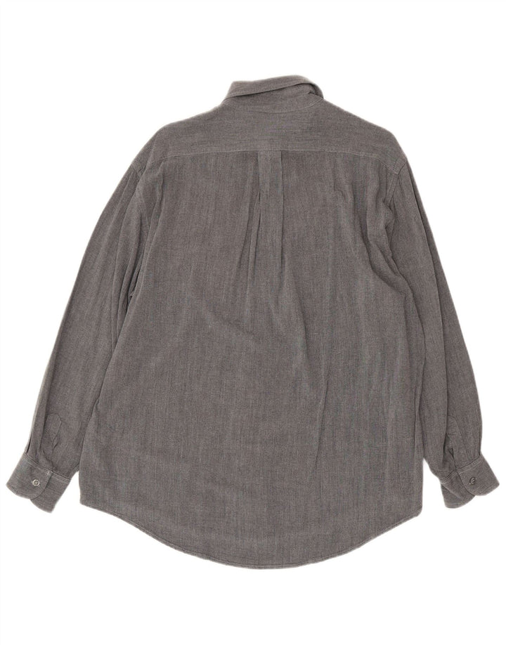Trussardi Mens Shirt XL Grey Viscose