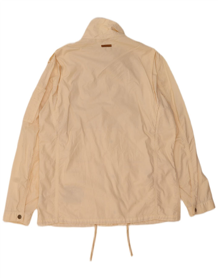 Marlboro Classics Mens Utility Jacket UK 42 XL Beige Cotton