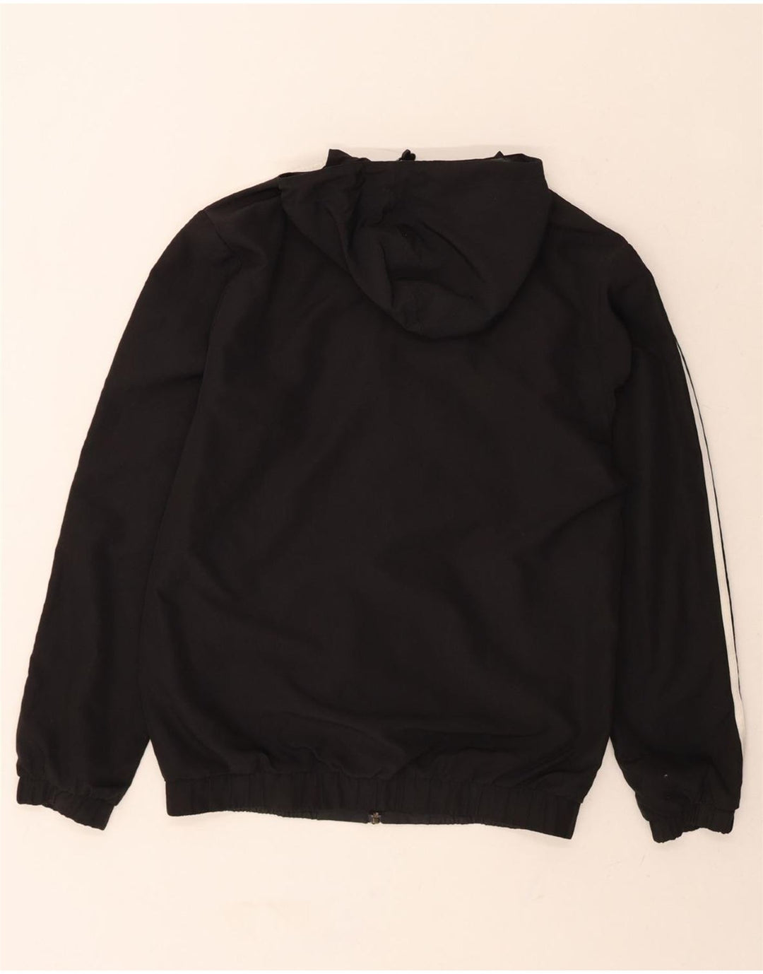ADIDAS Mens Hooded Reversible Tracksuit Top Jacket Medium Black Vintage Adidas and Second-Hand Adidas from Messina Hembry 