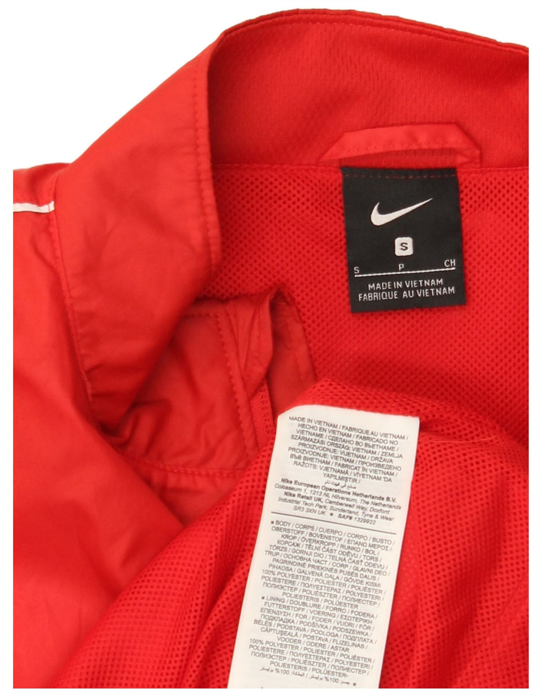 NIKE Mens Tracksuit Top Jacket Small Red
