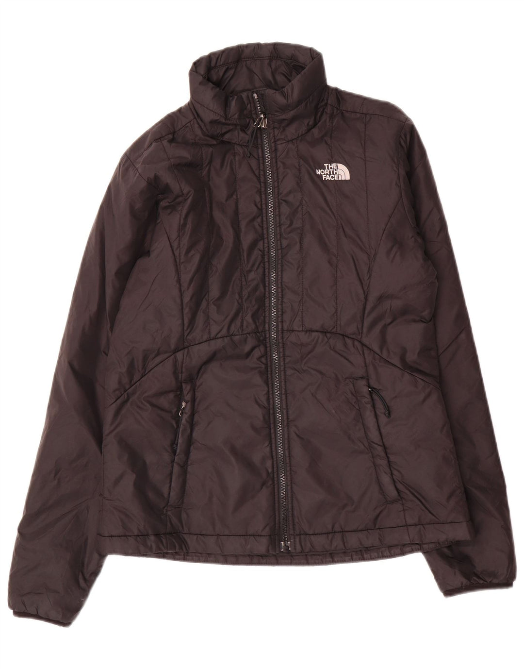 The North Face Womens Padded Jacket UK 12 Medium Black Nylon
