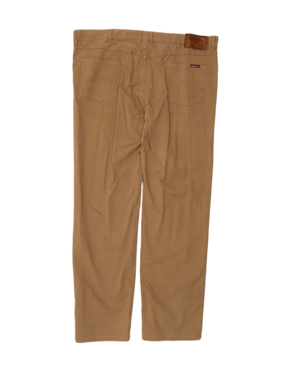 Marlboro Classics Mens Straight Casual Trousers W44 L34 Beige Cotton