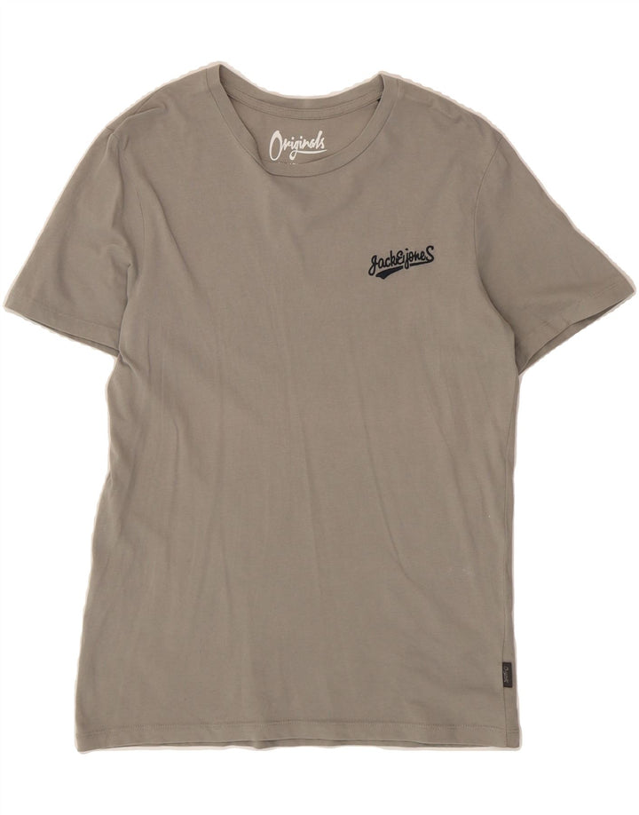 JACK & JONES Mens T-Shirt Top Small Grey Cotton Vintage Jack & Jones and Second-Hand Jack & Jones from Messina Hembry 