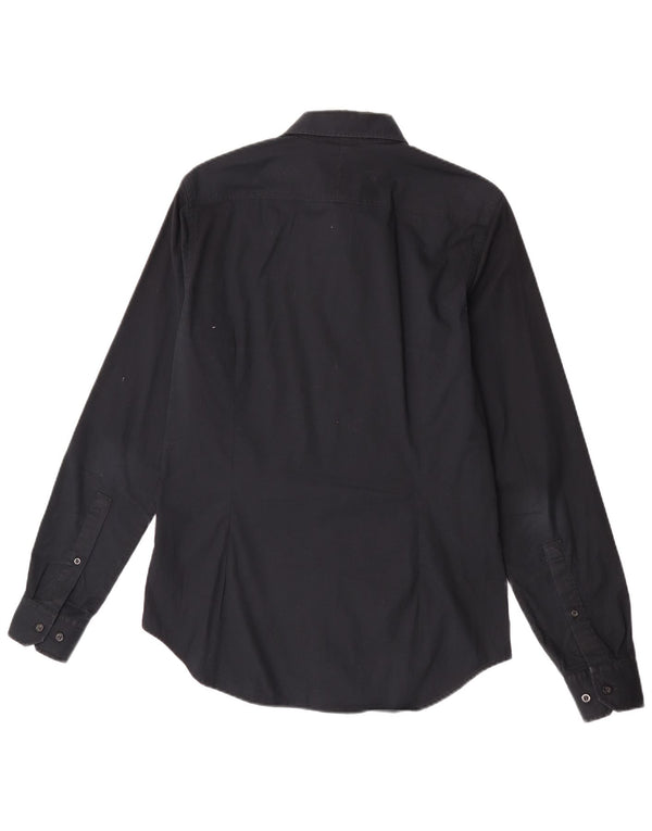G-Star Mens Shirt Medium Navy Blue Cotton