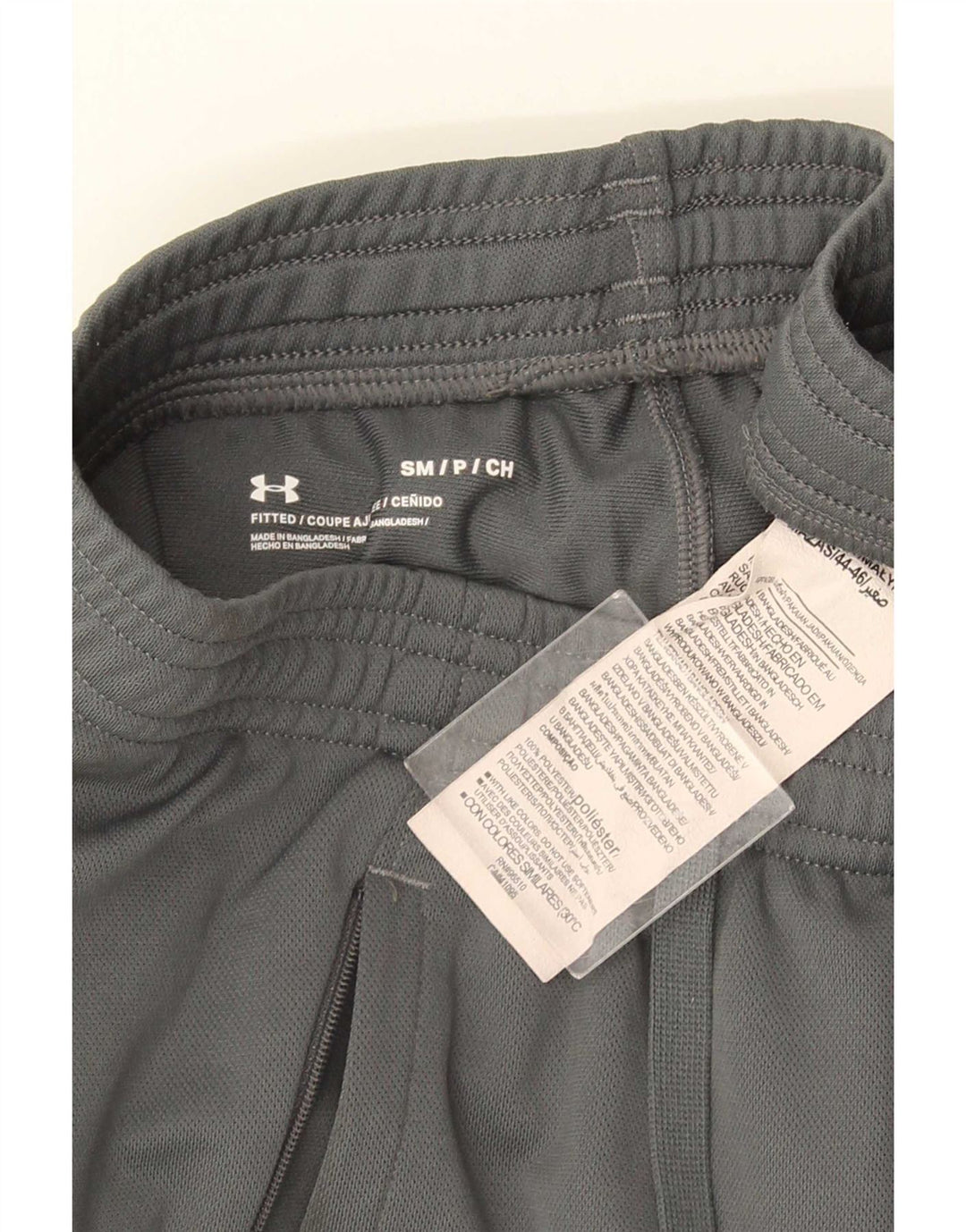 Under Armour Mens Tracksuit Trousers Small Grey Polyester