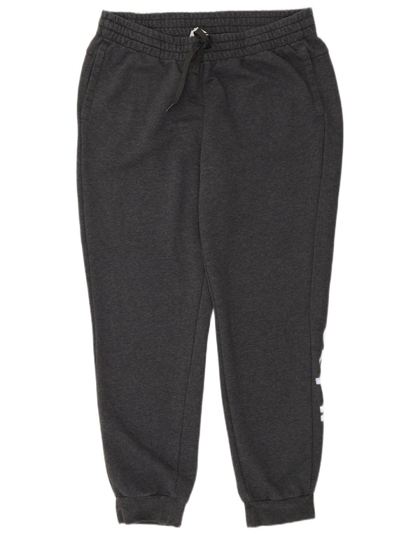 Adidas Womens Graphic Tracksuit Trousers Joggers UK 20/22 XL Grey Cotton