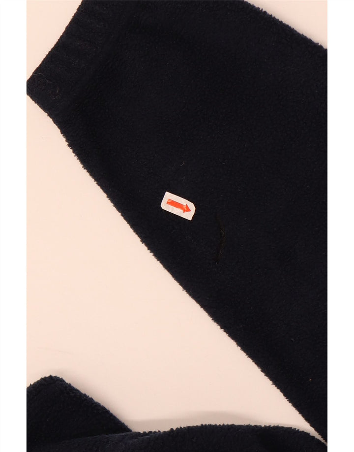 Kappa Mens Zip Neck Fleece Jumper Medium Navy Blue Polyester