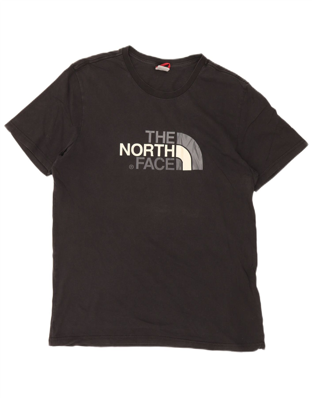 THE NORTH FACE Mens Graphic T-Shirt Top Large Black Cotton