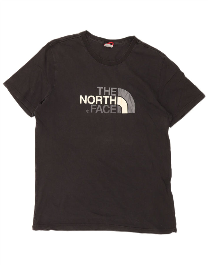 THE NORTH FACE Mens Graphic T-Shirt Top Large Black Cotton
