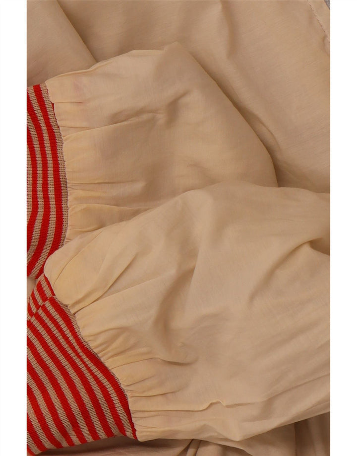 QUARRY Mens Graphic Reversible Jacket UK 42 XL Off White Cotton