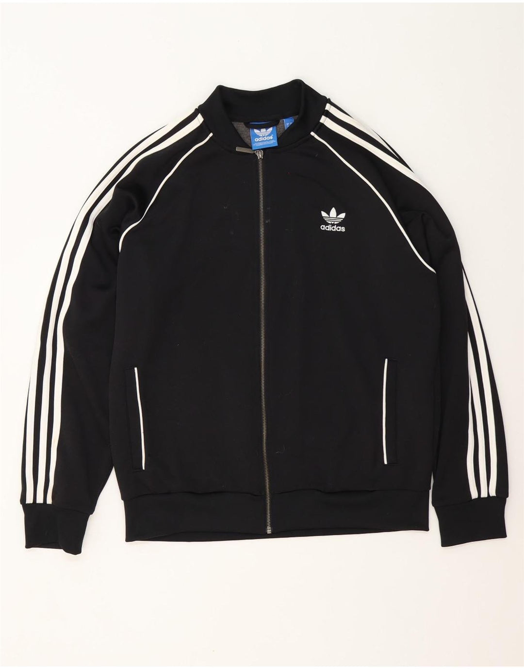 Adidas Mens Tracksuit Top Jacket XL Black Polyester