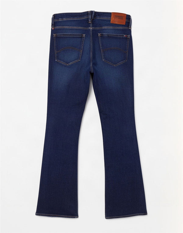 Tommy Hilfiger Mens Bootcut Jeans W34 L32 Blue Cotton