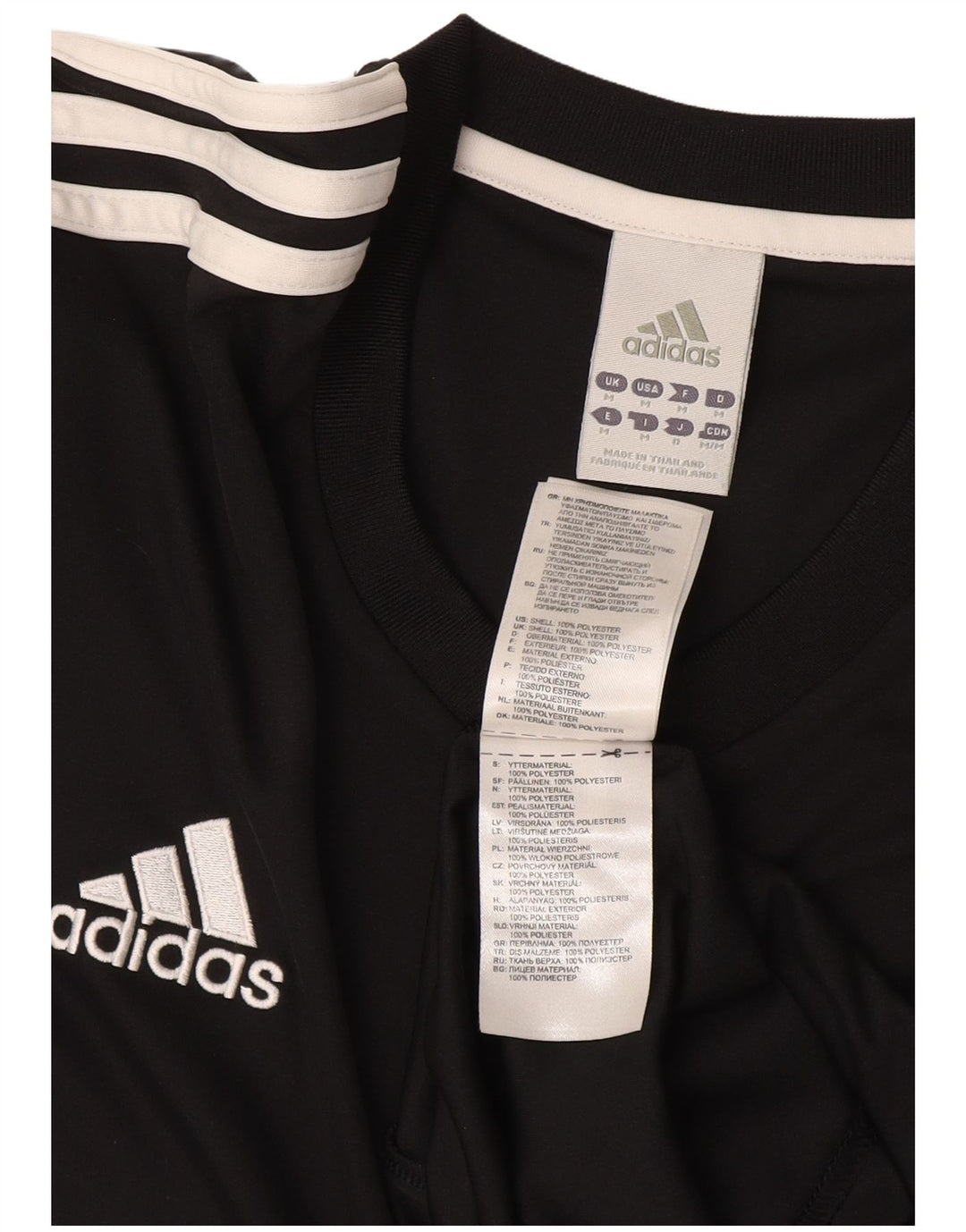 Adidas Mens Climalite T-Shirt Top Medium Black Polyester