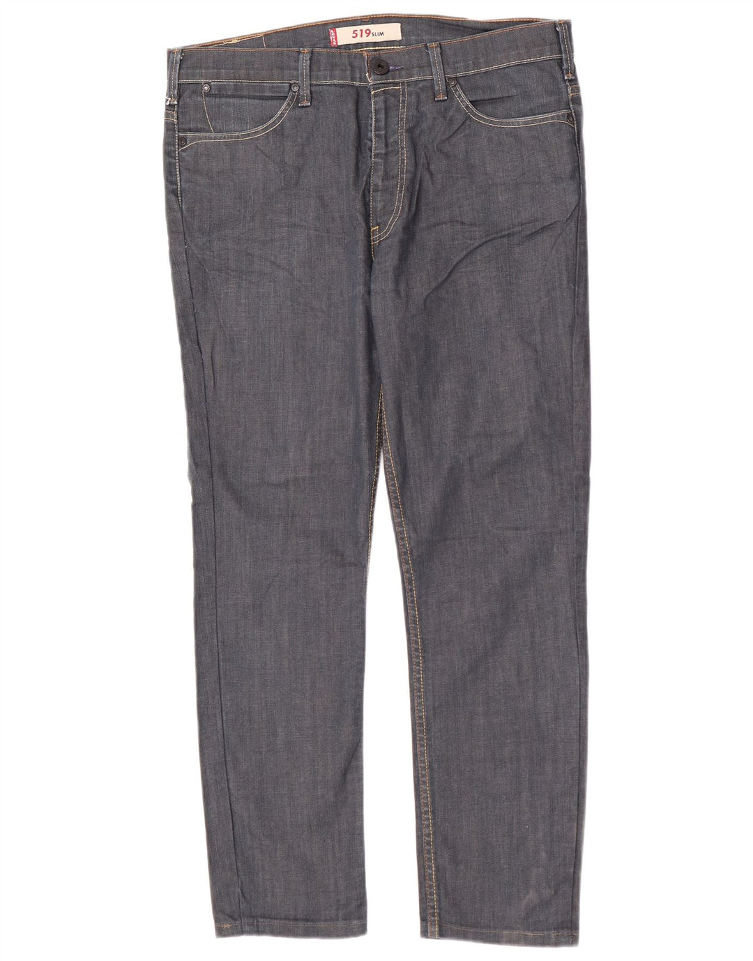 Levi's Mens 519 Slim Jeans W36 L29 Navy Blue Cotton