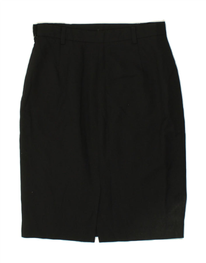 KRIZIA Womens Pencil Skirt IT 46 Large W28  Black Wool Vintage Krizia and Second-Hand Krizia from Messina Hembry 