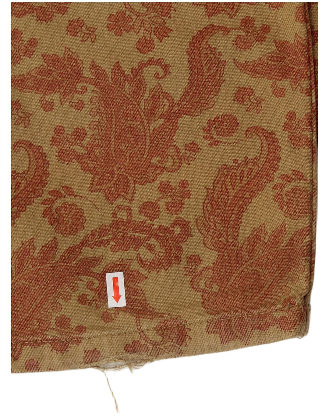 Zara Womens Loose Fit Casual Trousers Medium W28 L30 Brown Paisley