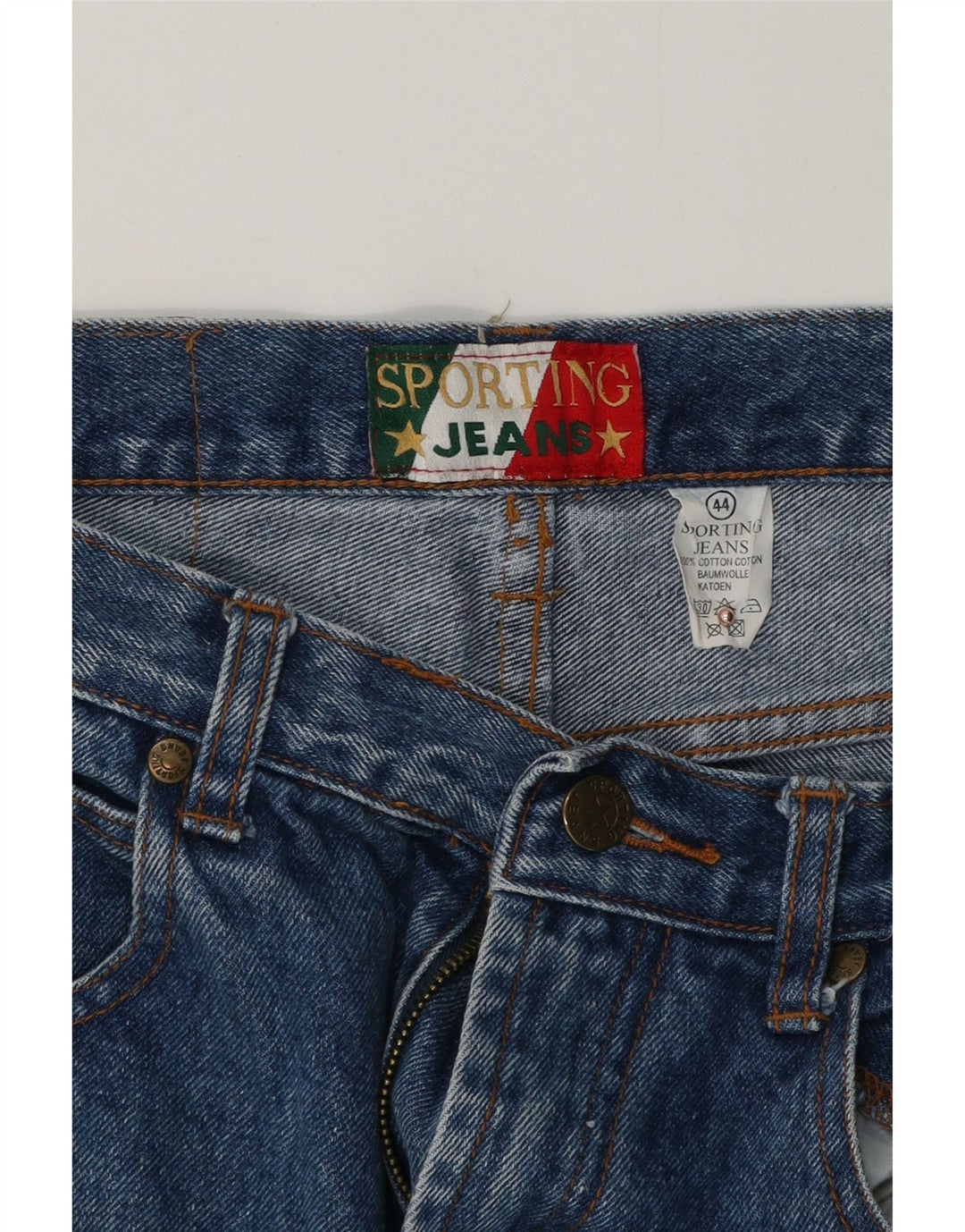 Sporting  Womens Tapered Jeans IT 44 Medium W30 L27 Blue Cotton