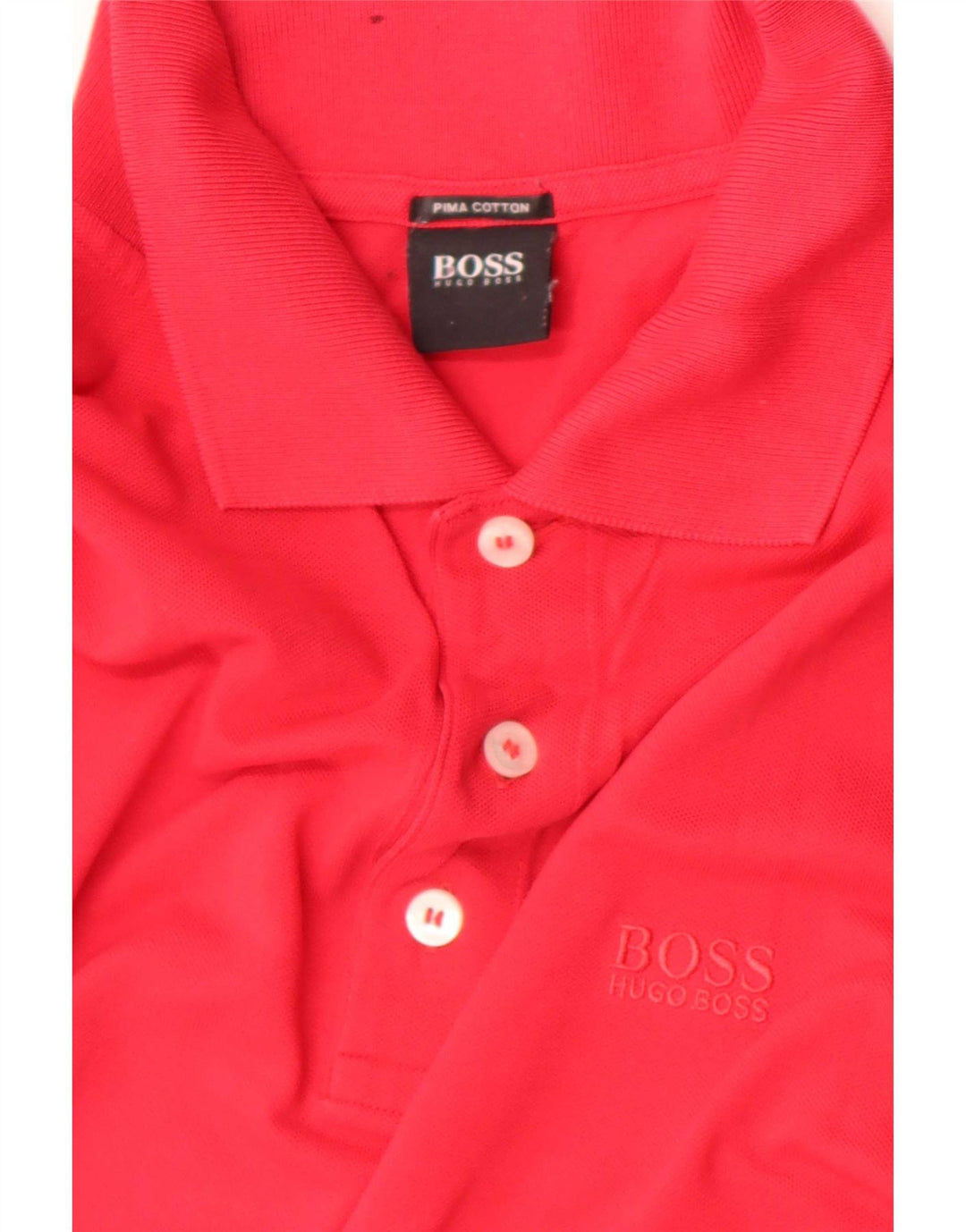 Hugo Boss Mens Polo Shirt Large Red